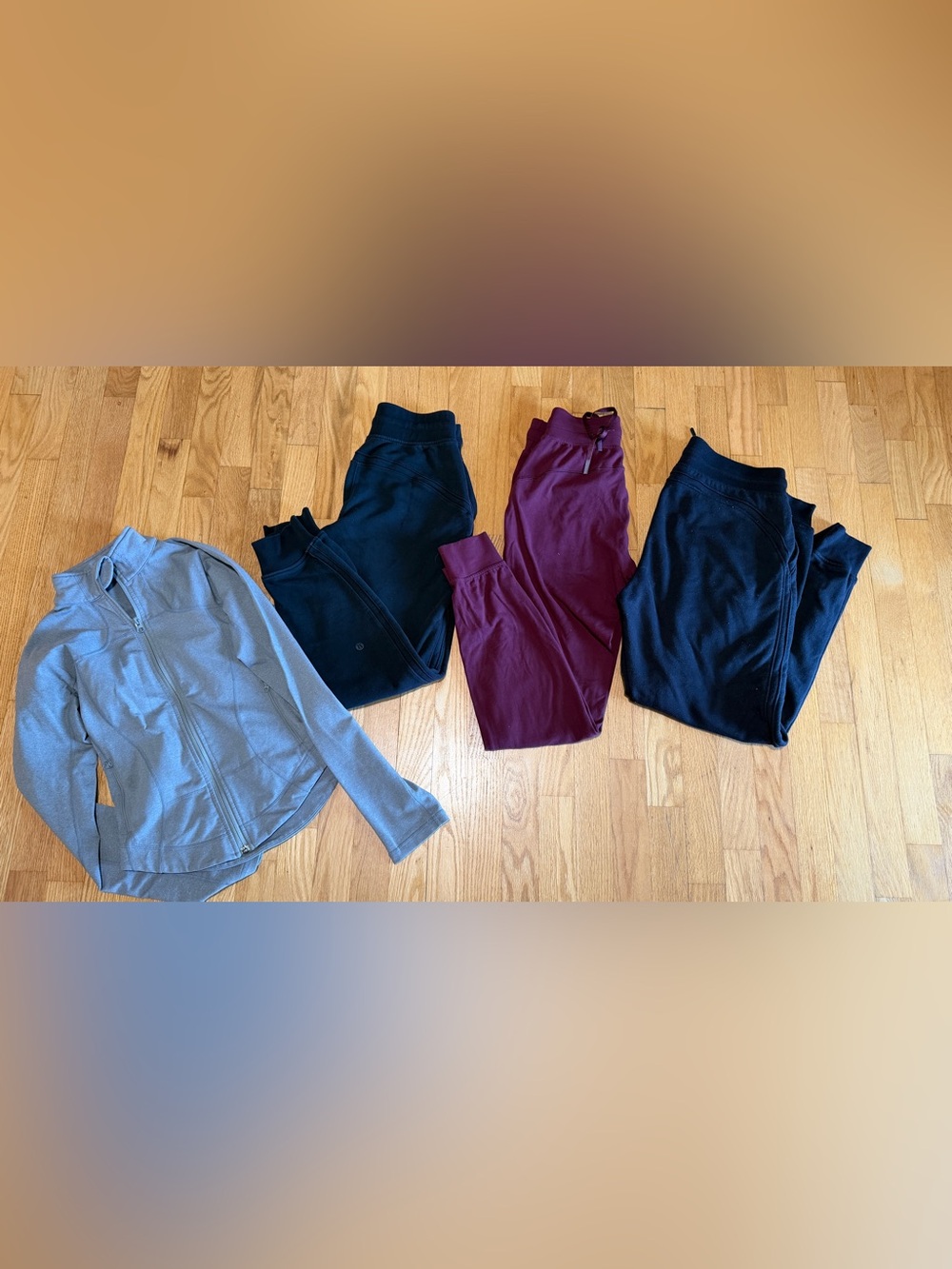 lululemon athletica Kids Jogger Bundle in Black, Maroon & Light Gray